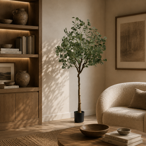 Faux Eucalyptus Tree, 6 Ft